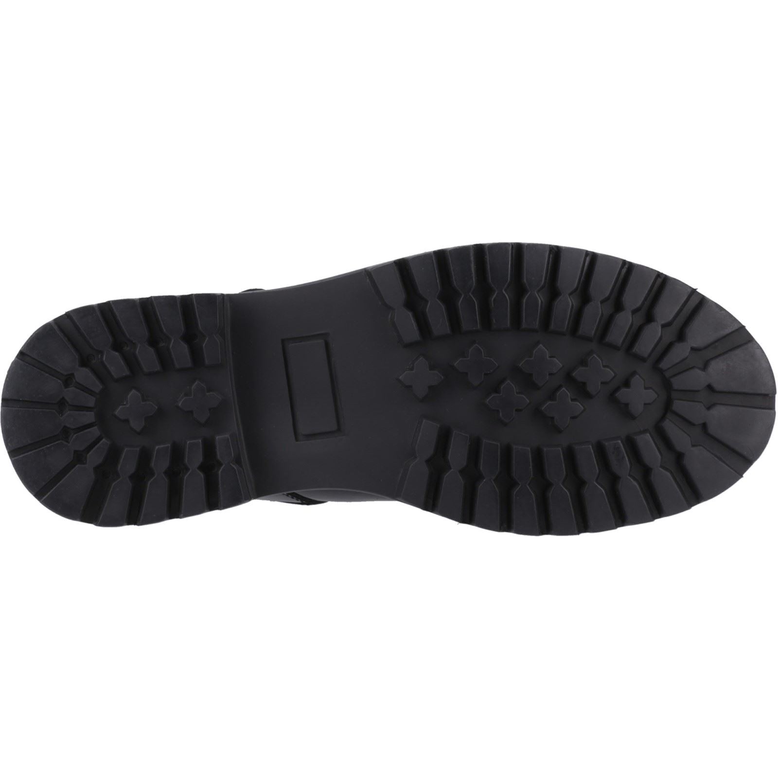 Hush Puppies Aurora Patent Senior Mädchenschuhe Aus Schwarzem Leder