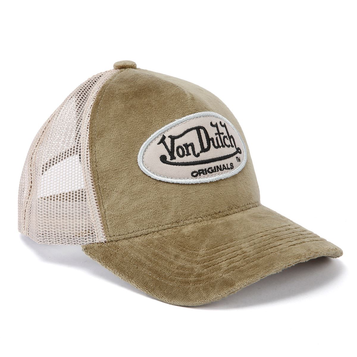Von Dutch Trucker Kent Baumwoll Khaki / Sand Kappe