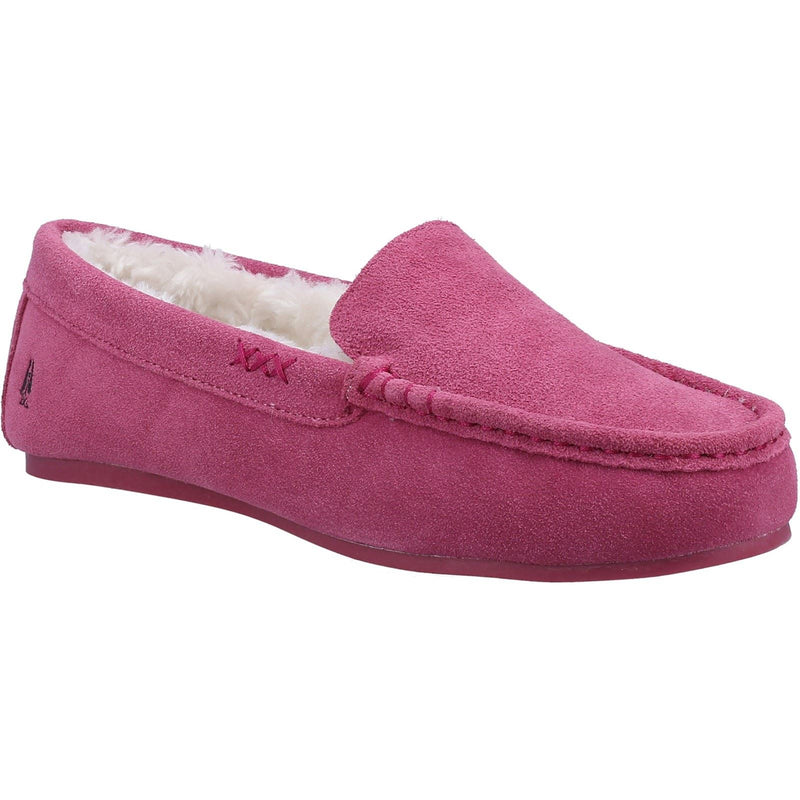 Hush Puppies Annie Mocassin Wildleder Damenrosa Hausschuhe