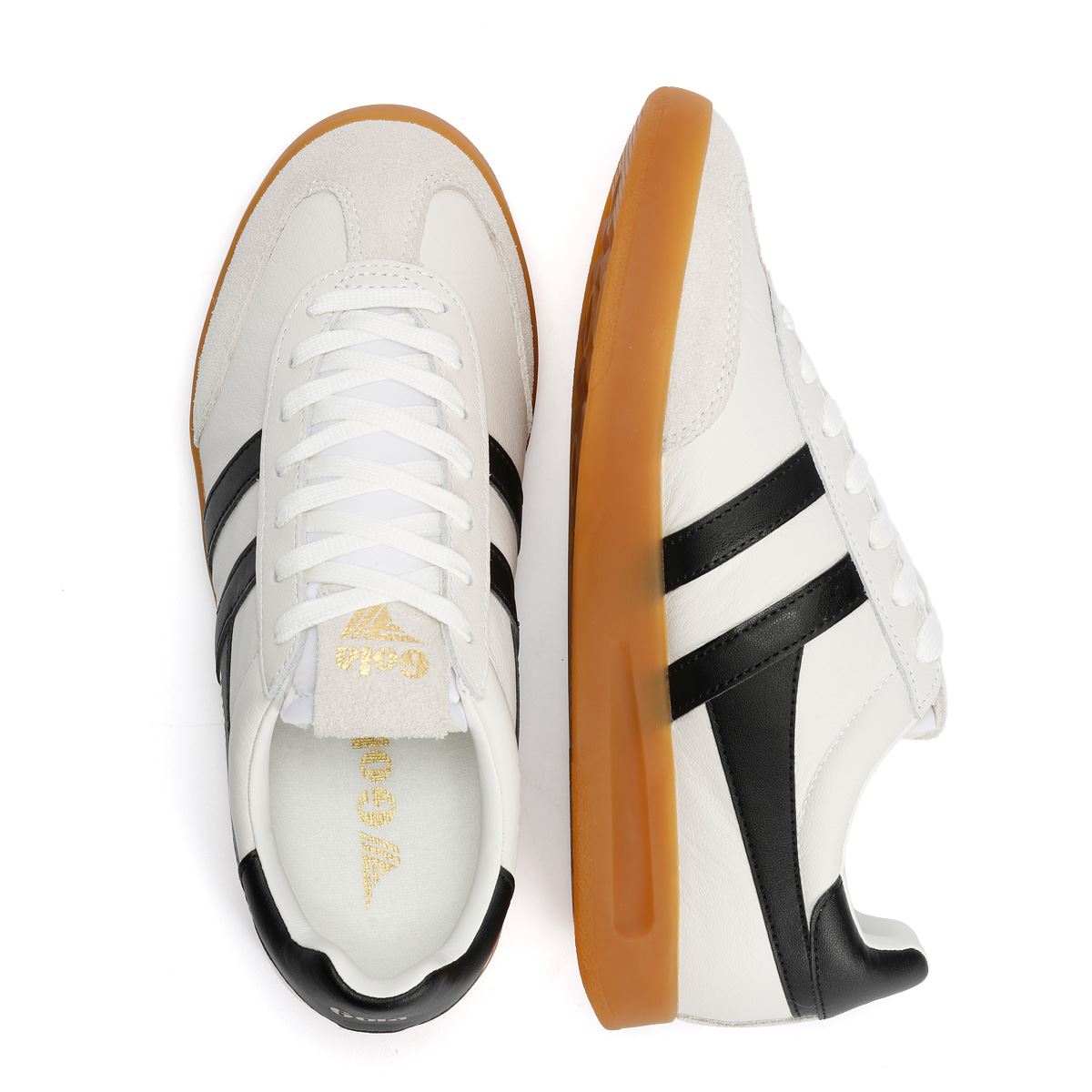 Gola Cyclone Leder Damen Weiße Sneakers