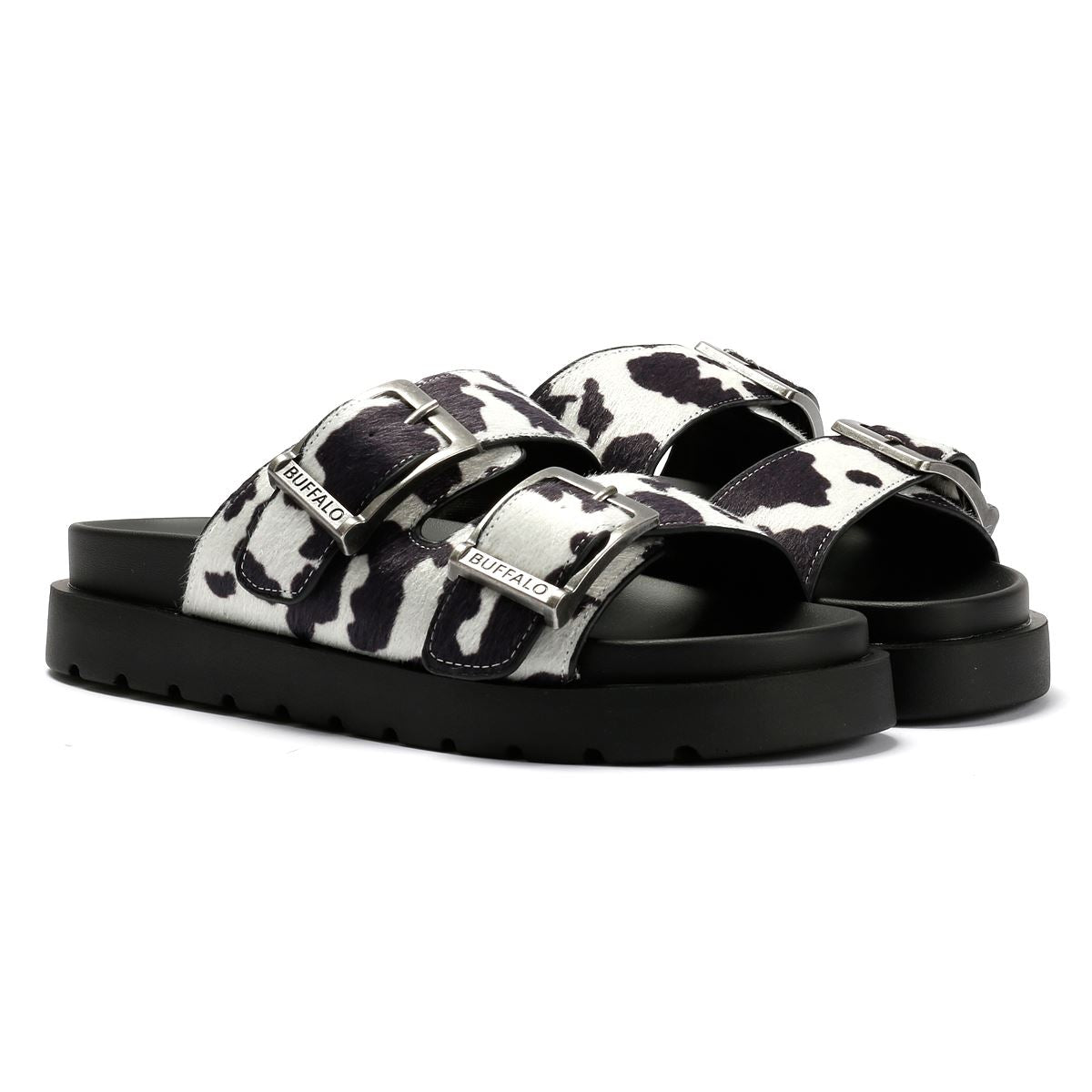 Buffalo Raya Ari Damen Schwarze Sandalen
