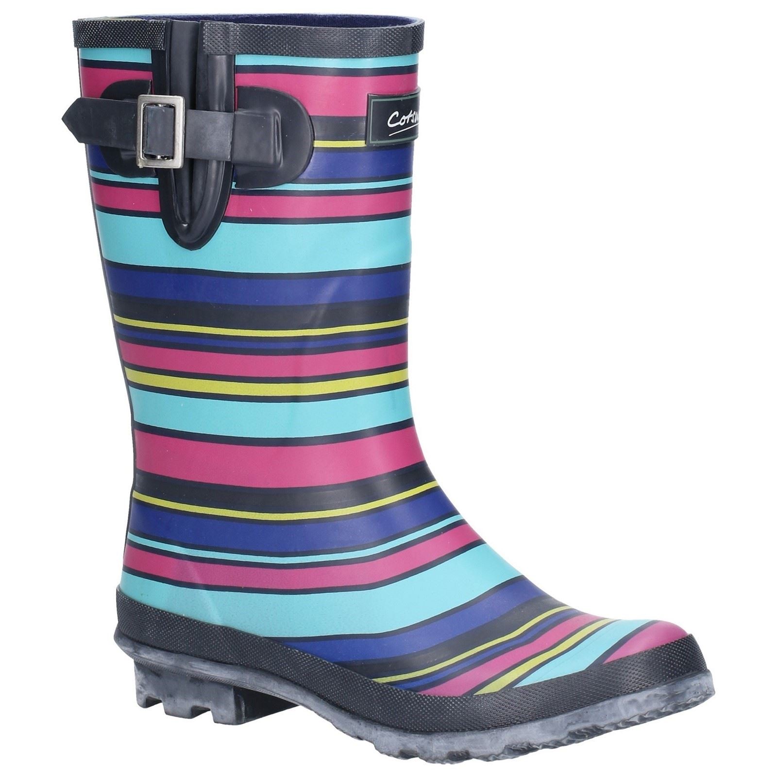 Cotswold Paxford Damen Gummistiefel mit Streifen in mehreren Farben