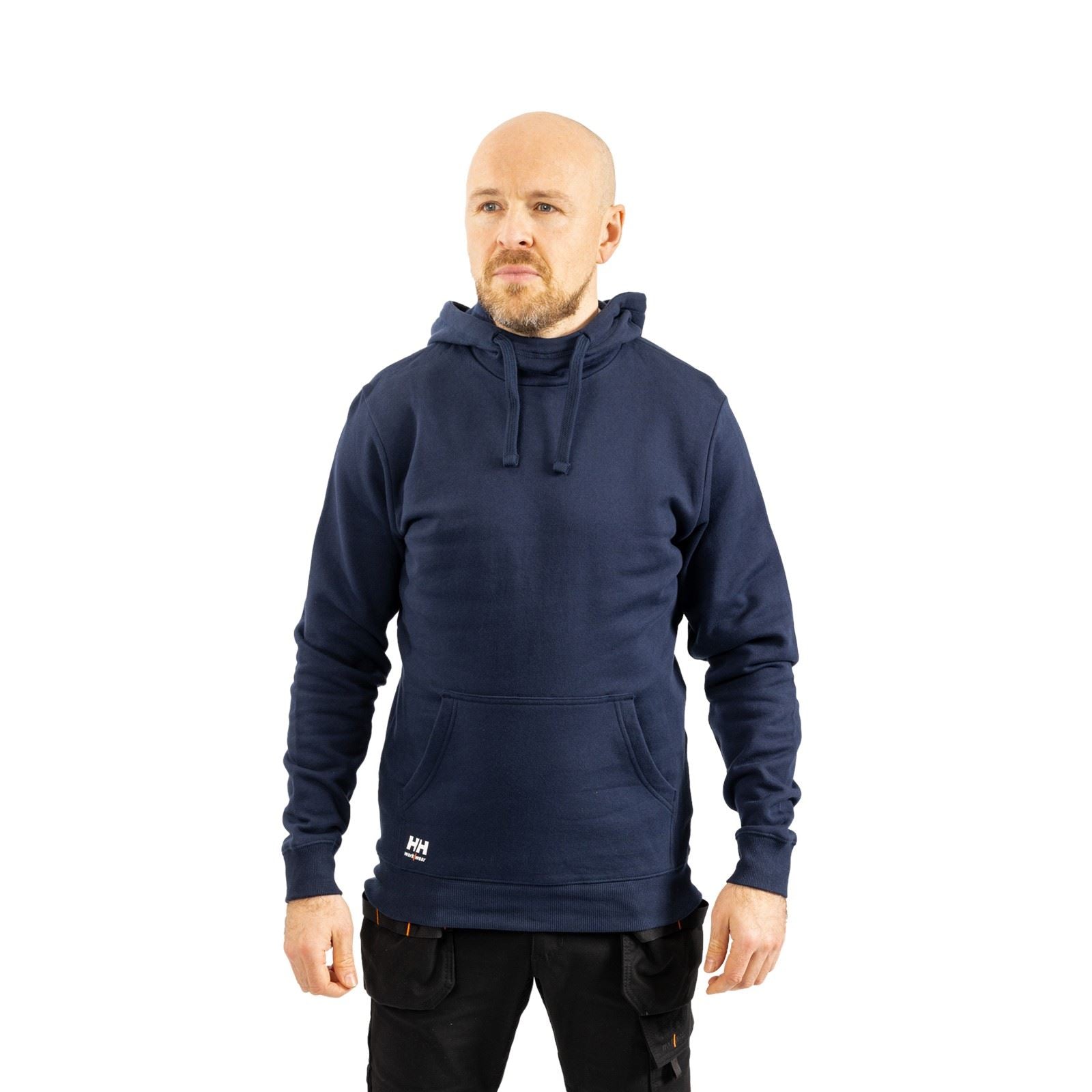 Helly Hansen Workwear Manchester Baumwoll Herrenblauer Kapuzensweatshirt