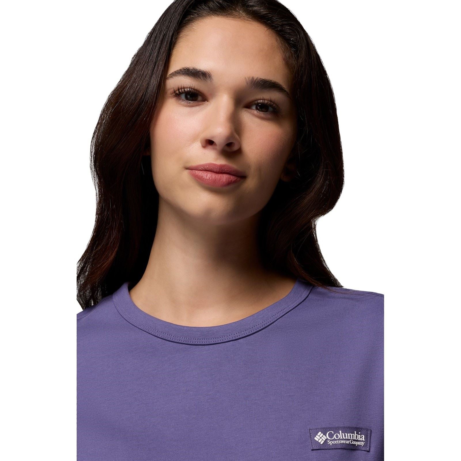 Columbia CSC Heavyweight Graphic Tee Baumwoll-Damen T-Shirt In Lila