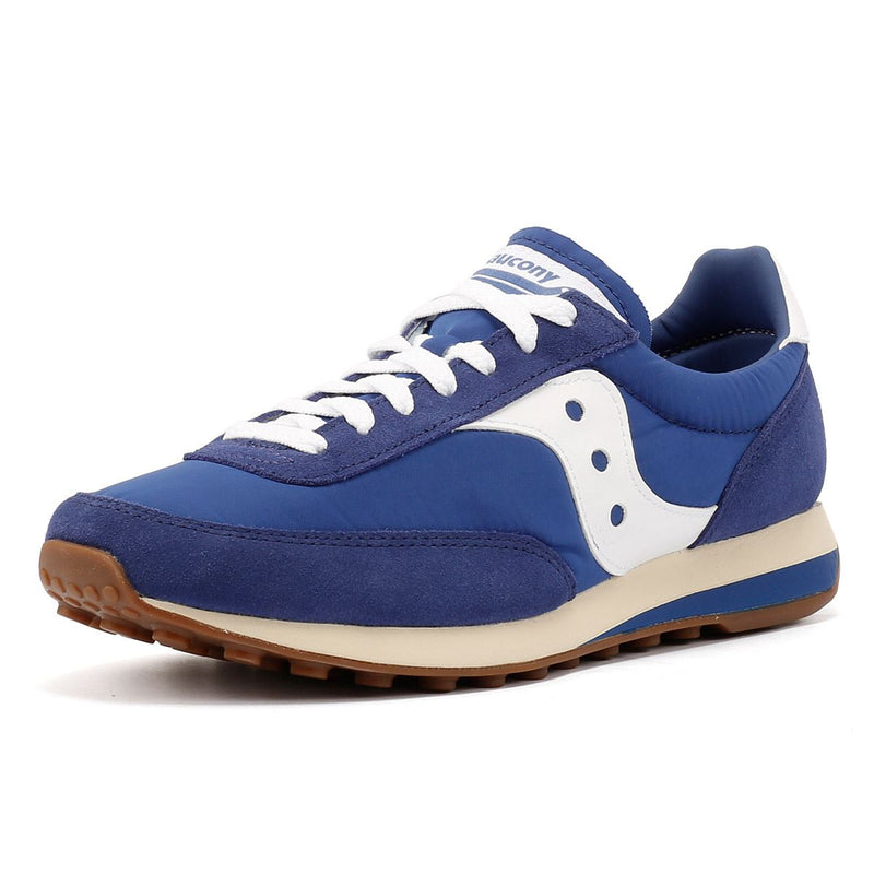 Saucony Trainer 80 Blaue Wildleder Sneaker