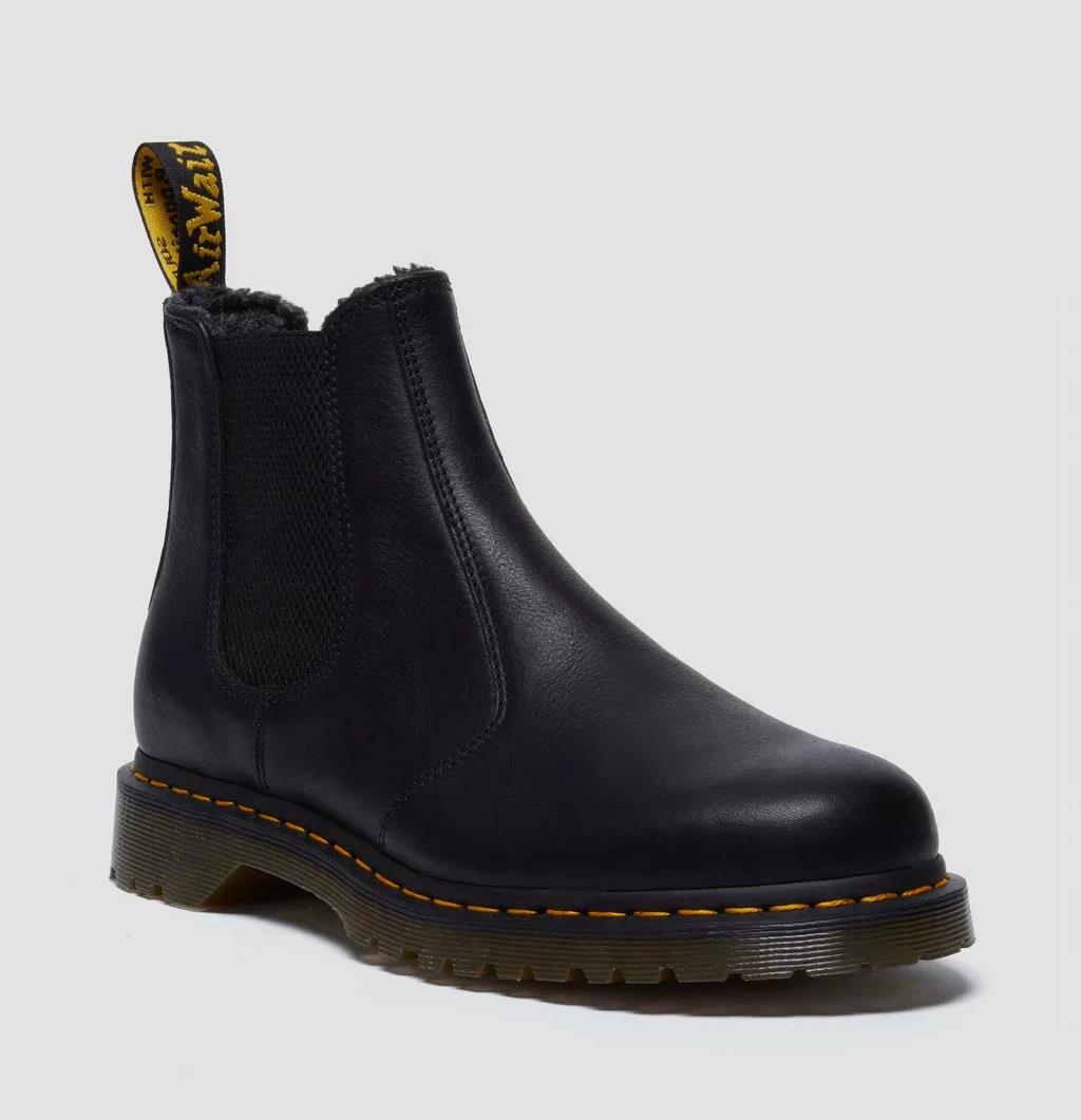 Dr. Martens 2976 WL Grizzly Leder Schwarze Stiefel Tower London.De
