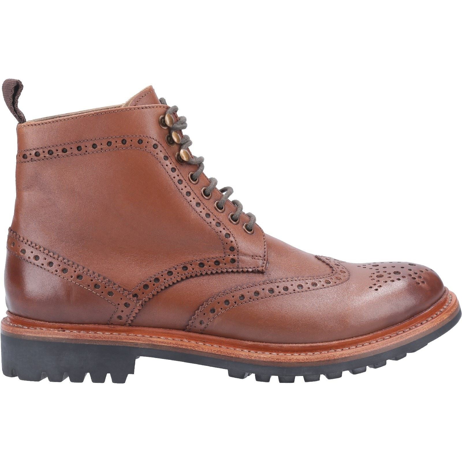 Cotswold Rissington Commando Braune Herrenstiefel Aus Leder