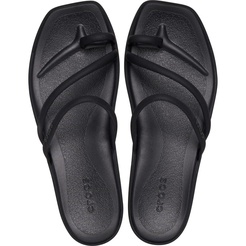 Crocs Miami Toe Loop Sandal Damen Schwarze Farbe Sandalen