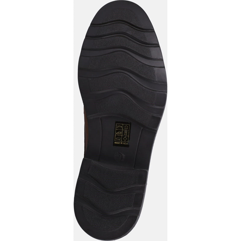 Hush Puppies Pearce Leder-Herrenschuhe In Hellbraun Mit Schnürung