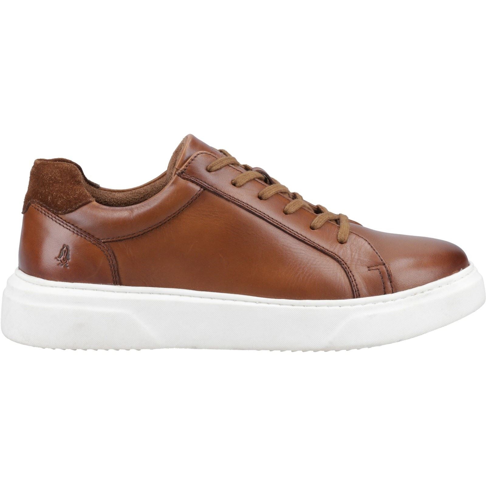 Hush Puppies Whelan Herren Turnschuhe Aus Tan Leder