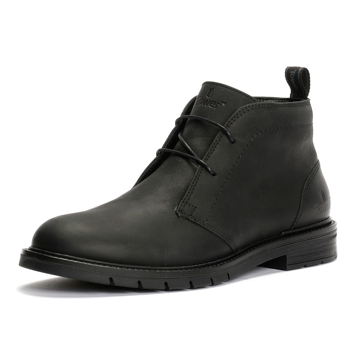 Tower London Armour Chukka Lace  Leder Herren Schwarze Stiefel