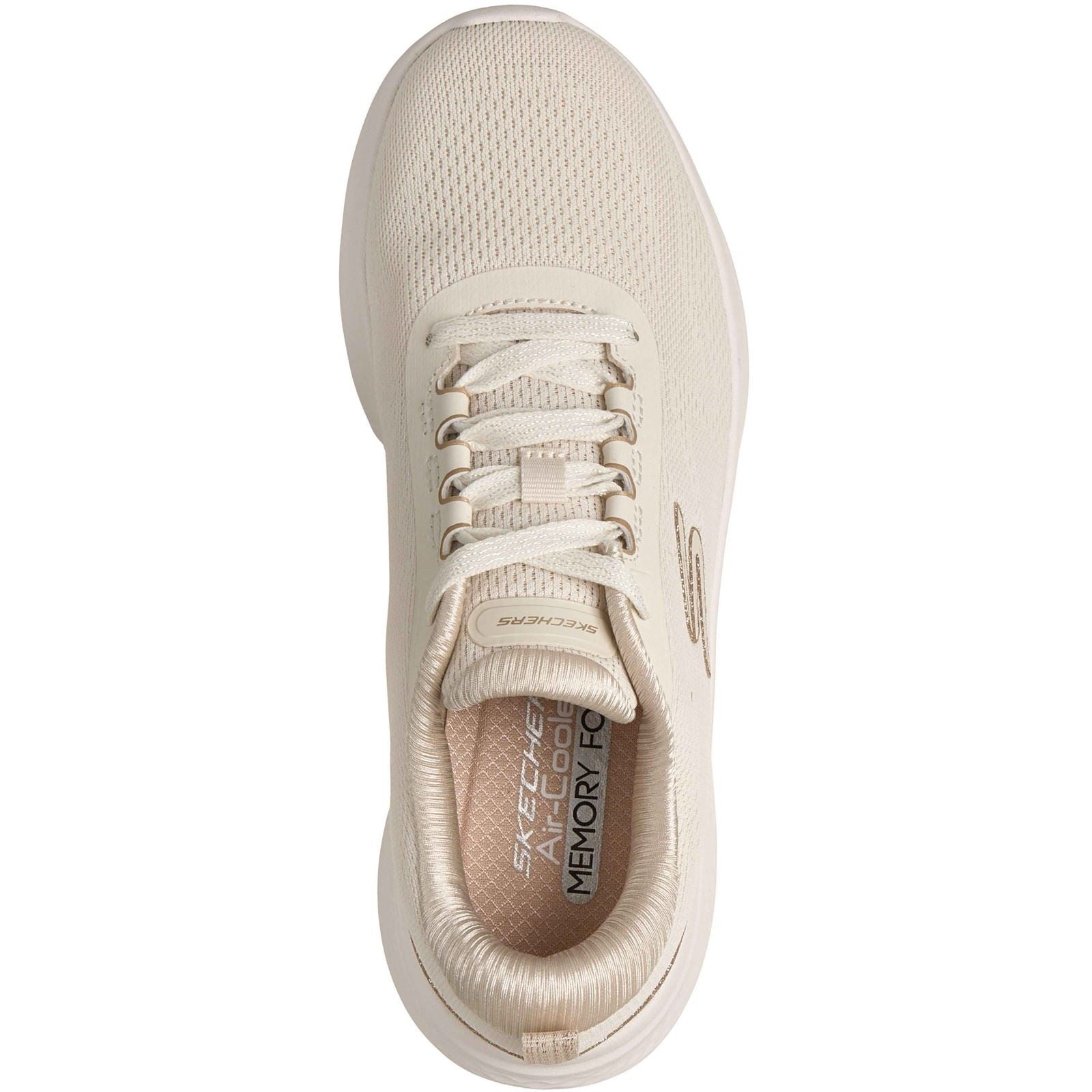 Skechers Skech-Lite Pro 2.0 Polyester Damen Natural/Gold Sneaker
