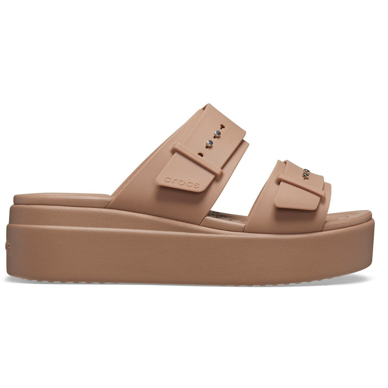 Crocs Brooklyn Damen Sandalen Aus Thermoplastischem Material In Latte Farbe.