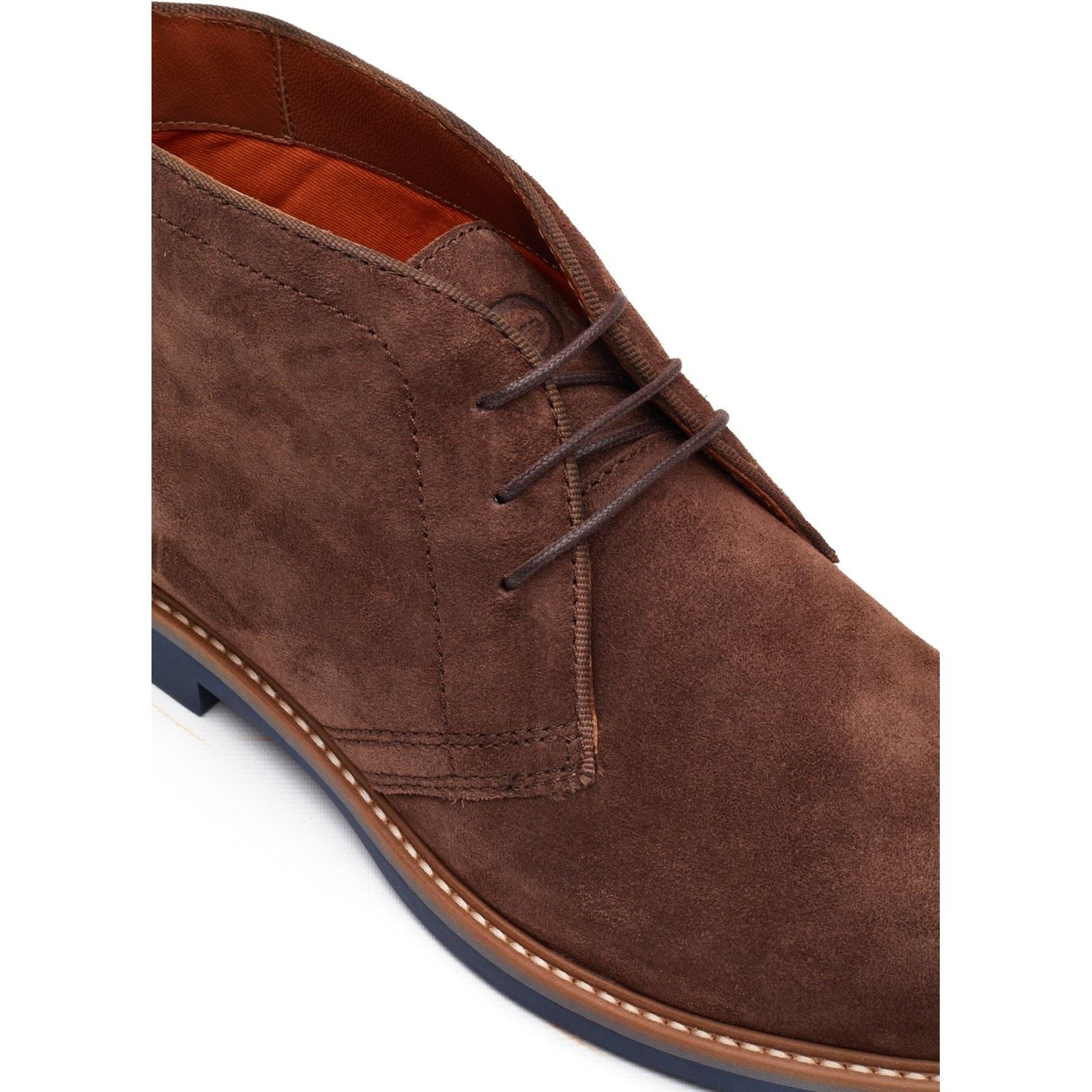 Base London Carlton Chukka Leder Herren Braune Stiefel