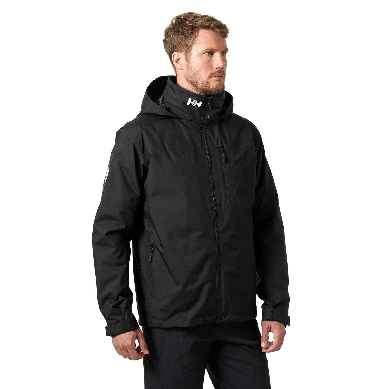 Helly Hansen Sport Crew Hooded Midlayer Sailing 2.1 Herren Schwarze Segeljacke