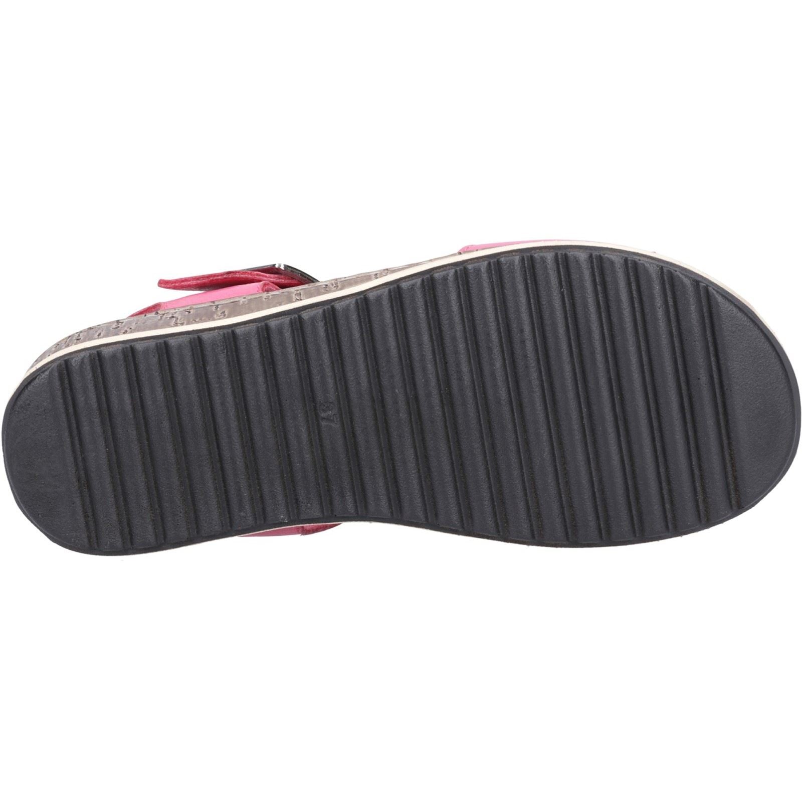 Hush Puppies Ellie Damen Sandalen Aus Leder In Fuchsia