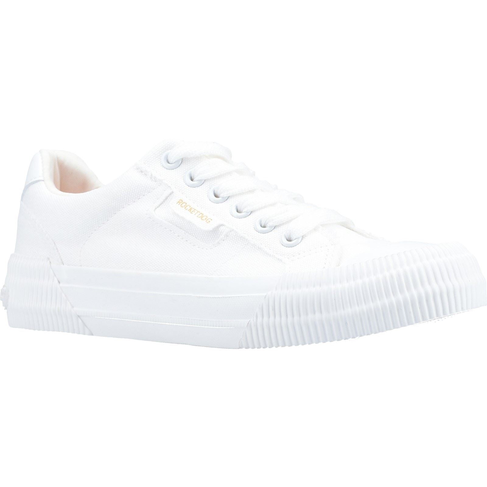 Rocket Dog Cheery Stoff Damen Weiße Turnschuhe