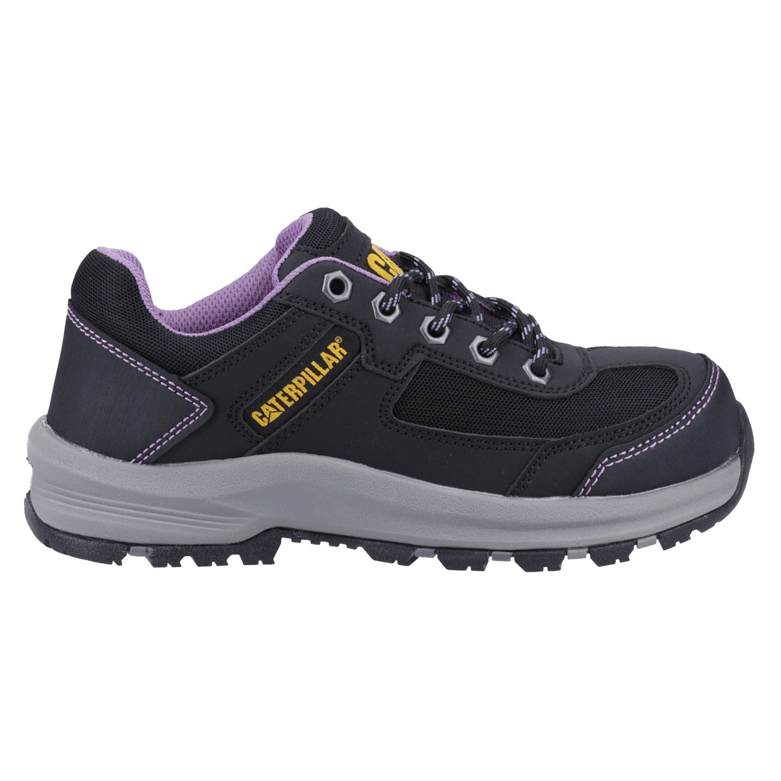 Caterpillar Elmore Pvc Schwarz/Lila Sicherheitsschuhe