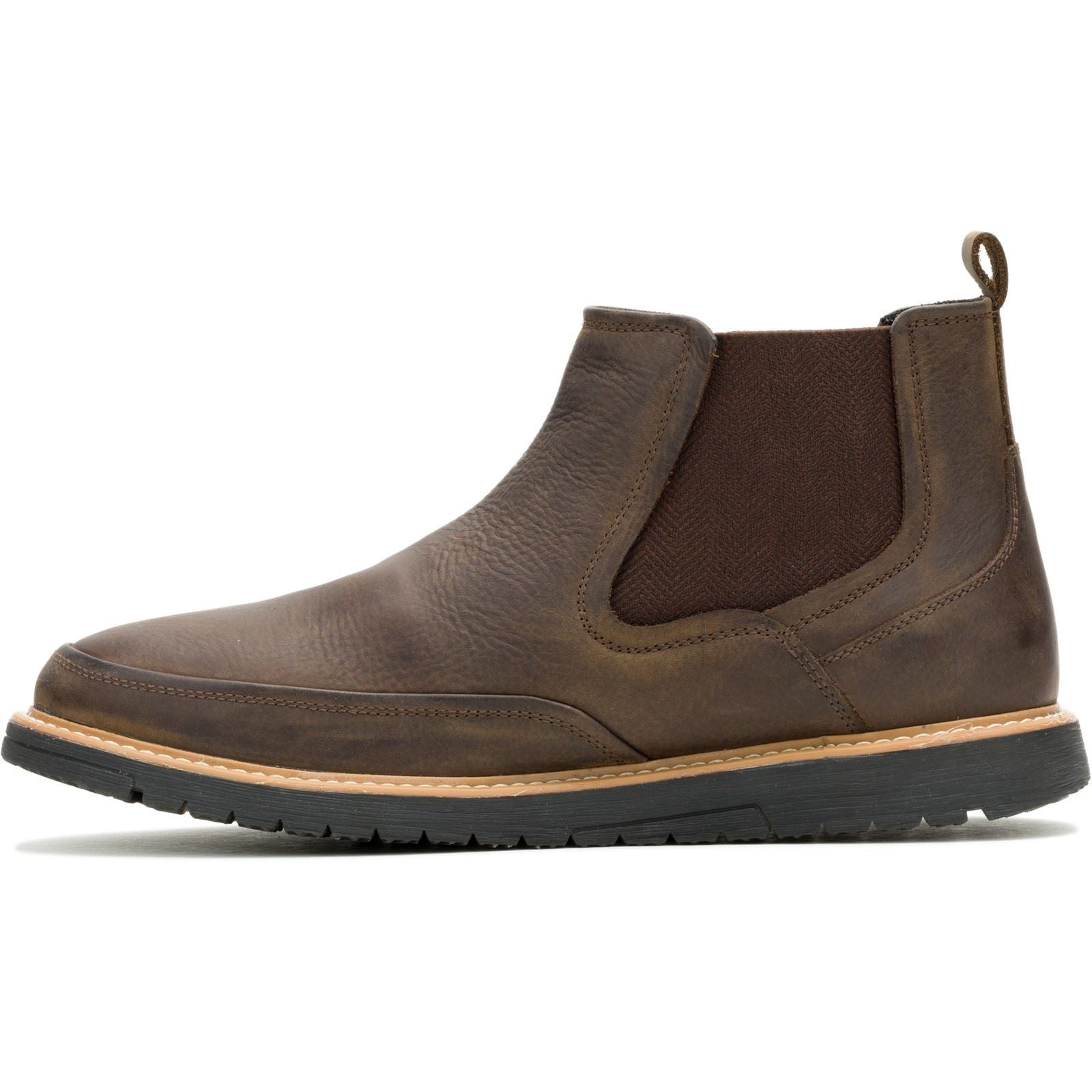 Hush Puppies Jenson Leder Herren Stiefel Braun