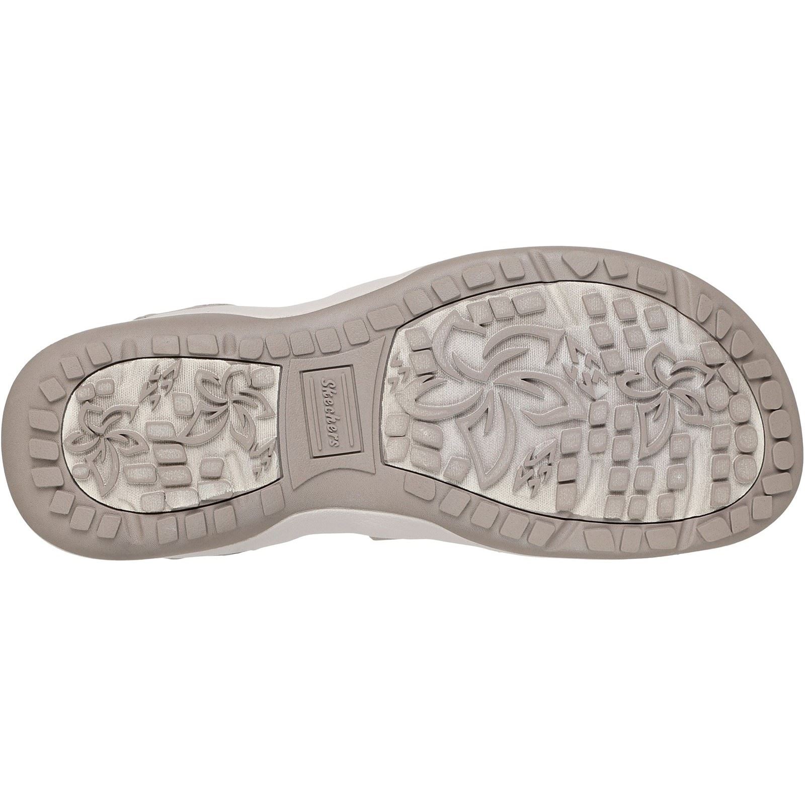Skechers Reggae Slim - Stretch Flex Damen Taupe Sandalen