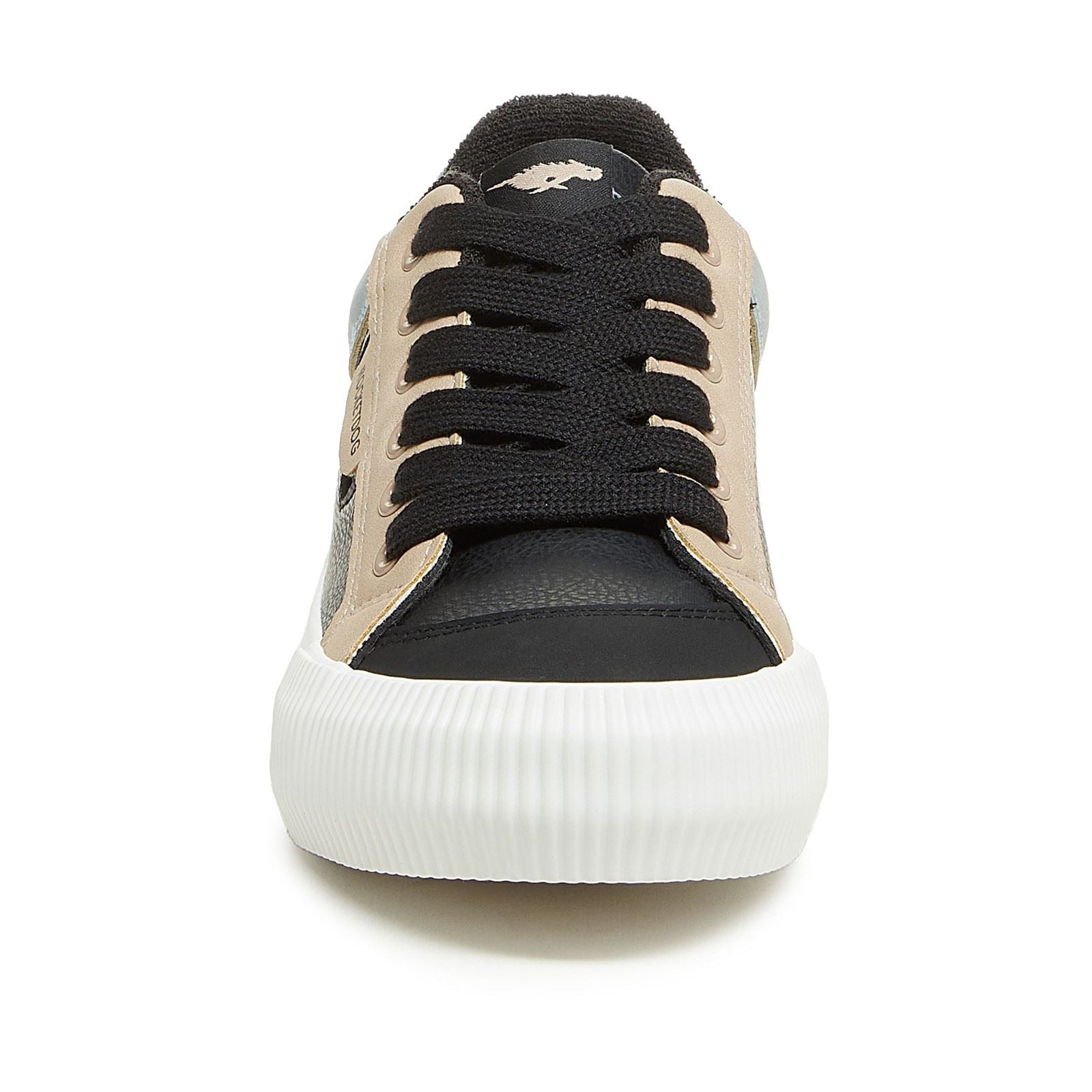 Rocket Dog Cheery Blocked Sporty Damen Schwarze Kombi Sneakers