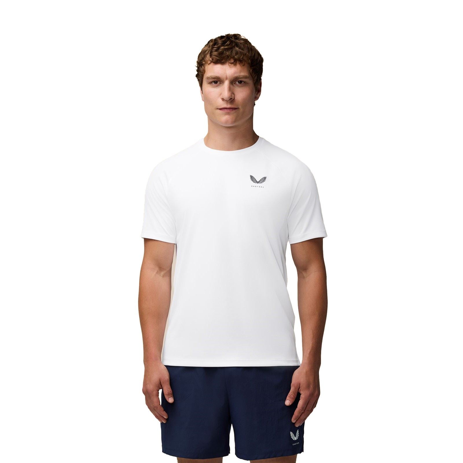 Castore Adapt Training T-Shirt Polyester Herren Weiße Sport-T-Shirts