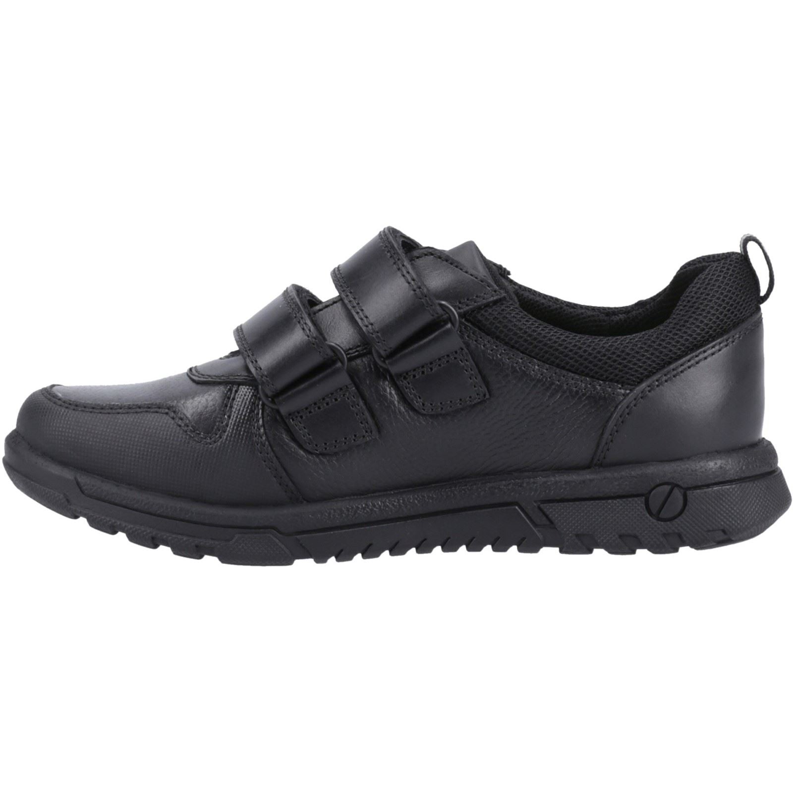 Hush Puppies Spencer Senior Lederschuhe Für Jungen In Schwarz