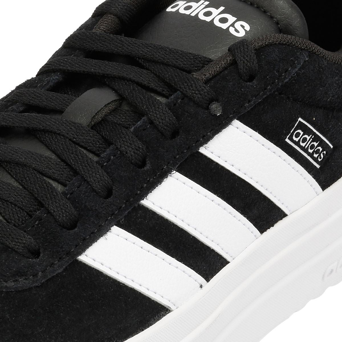 Adidas VL Court Bold Damen Sneaker Aus Schwarzem Leder