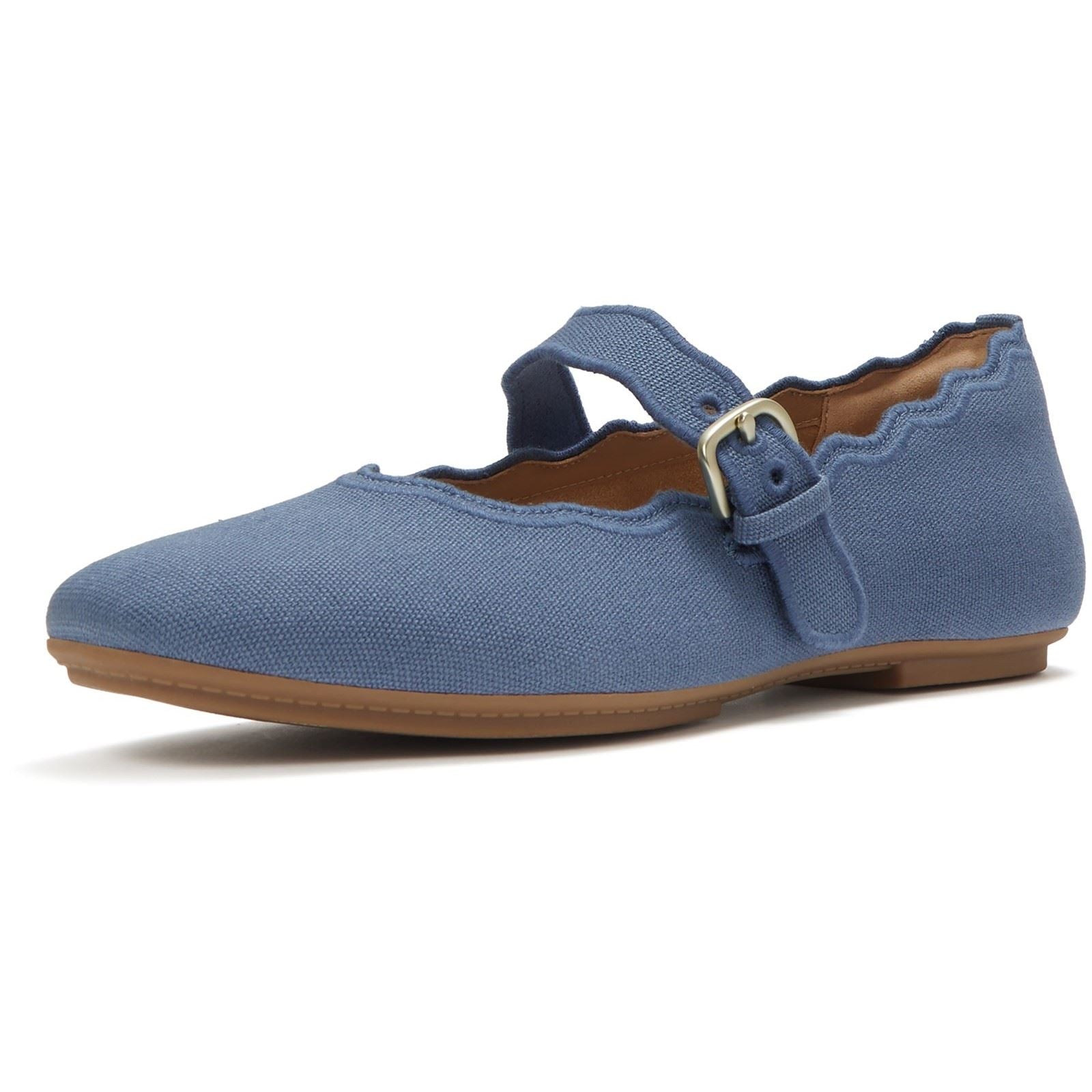 Fitflop Delicato Wave-Edge Polyester Damen Schuhe In Kosmischem Blau