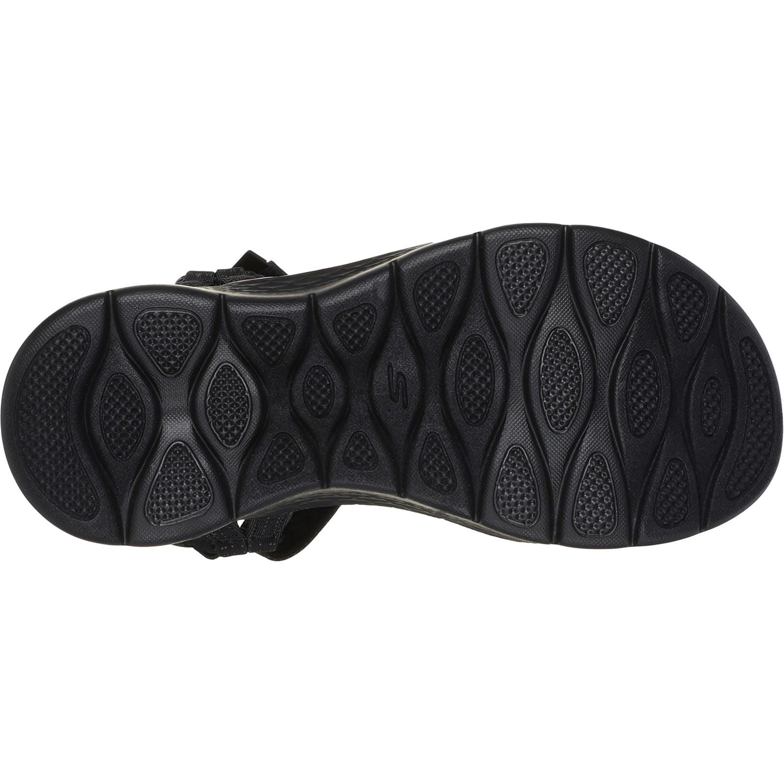 Skechers GO WALK Flex Sublime Polyester Damen Sandalen In Schwarz