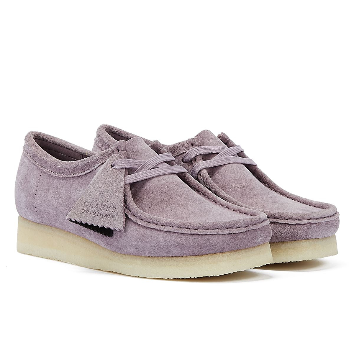 Clarks Wallabee Wildleder Damen Bequemschuhe In Mauve