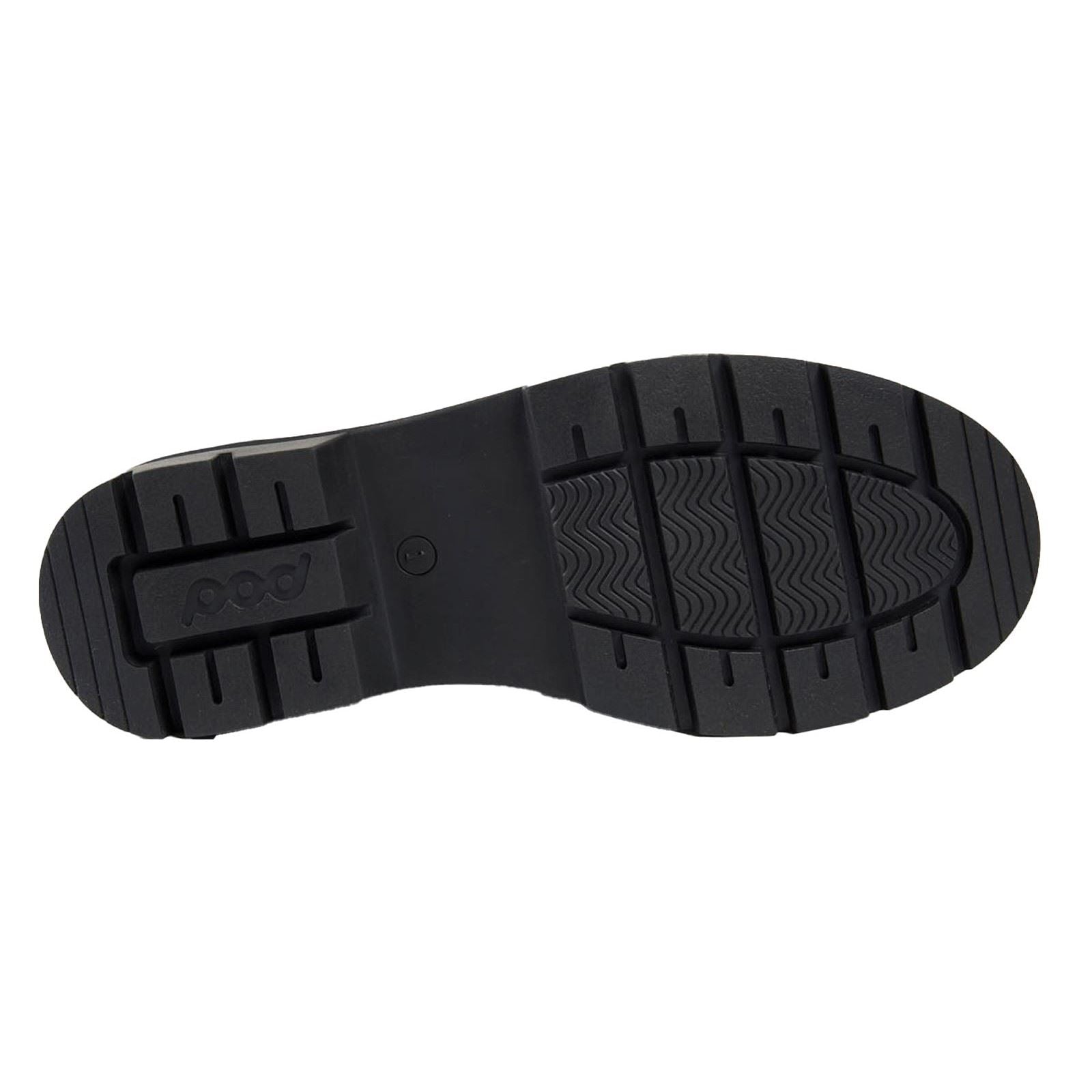 Pod Mina Mädchenschwarze Slipper Aus Leder