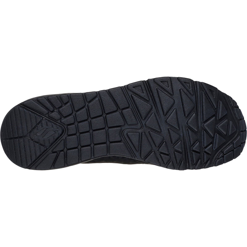 Skechers Uno Kat-Neato Synthetische Damen-Sneaker In Schwarz.