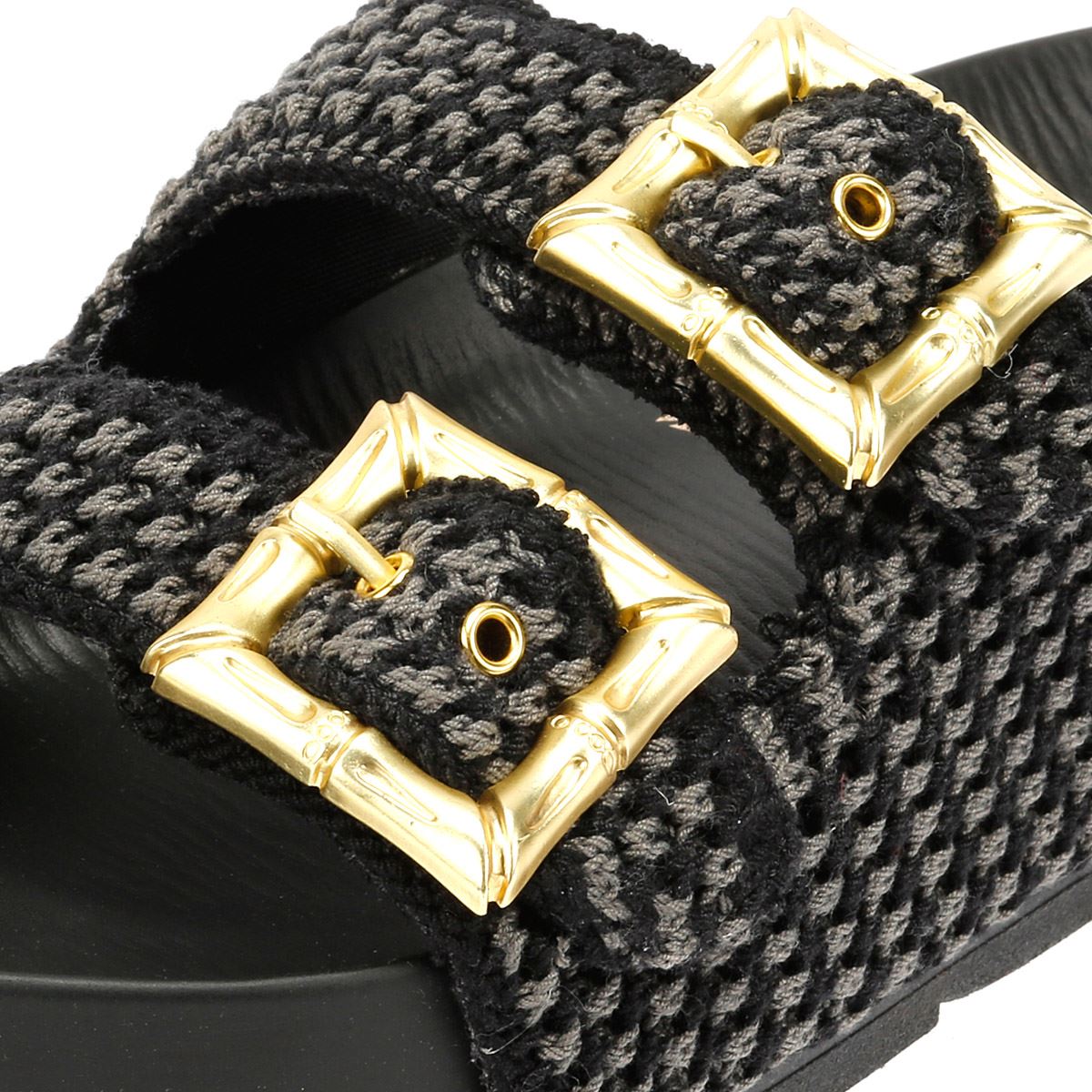 Desert Fleur Super Damen Schwarze Farbe Sandalen