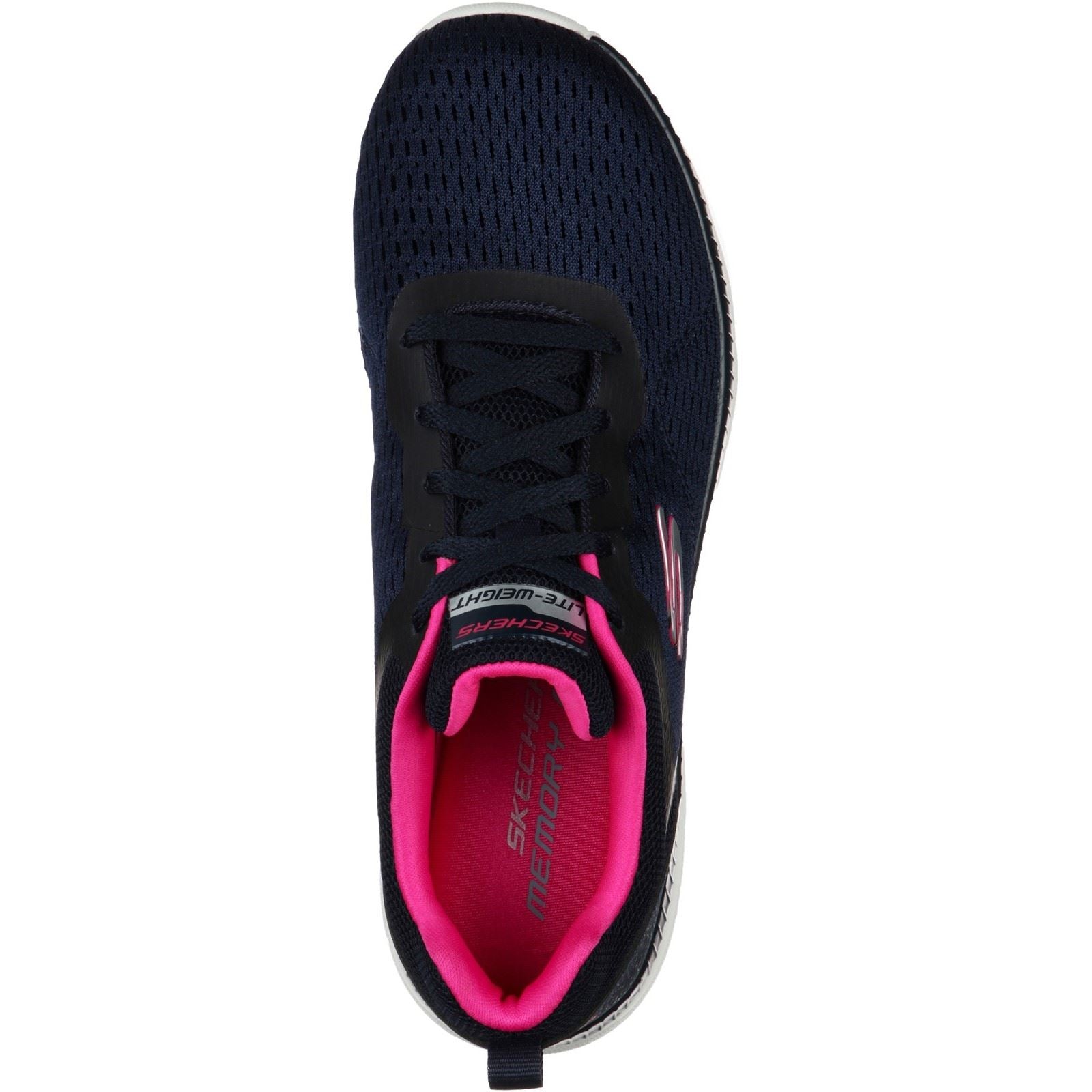 Skechers Bountiful Quick Path Damen-Turnschuhe In Marineblau/Heißrosa