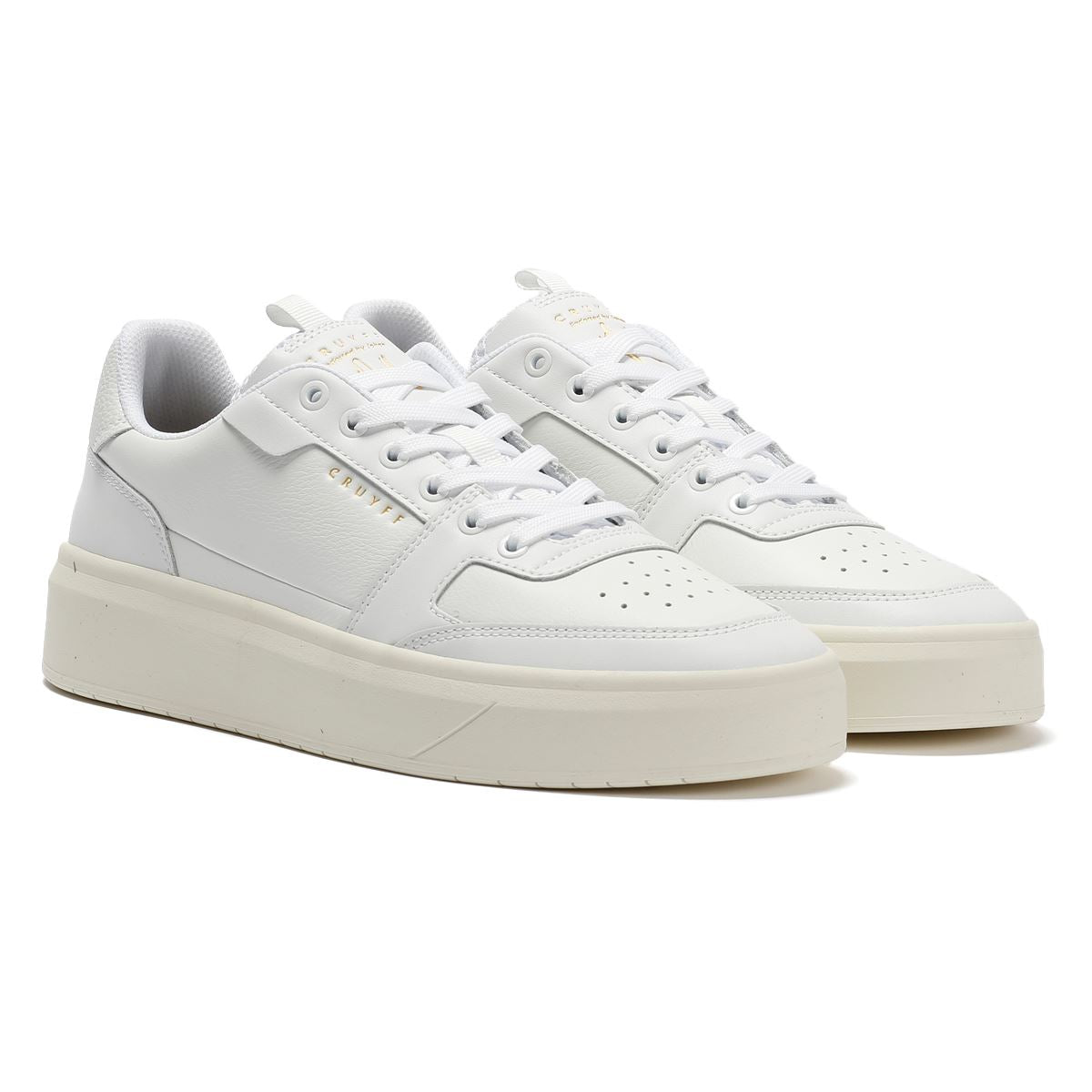 Cruyff Endorsed Pro Herren Weiße Sneaker