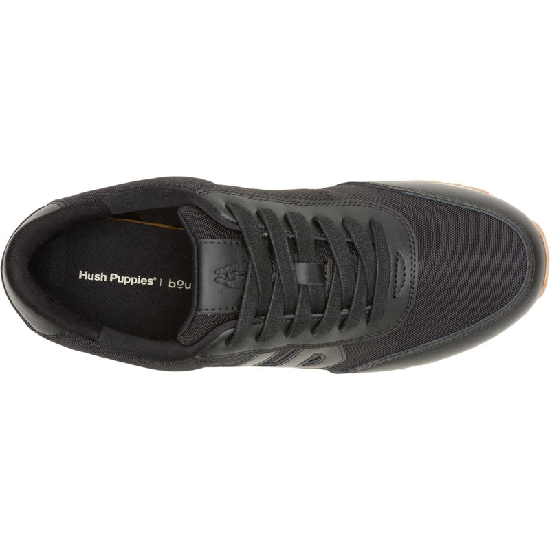 Hush Puppies Seventy8 Herren Schwarz Leder Sneaker