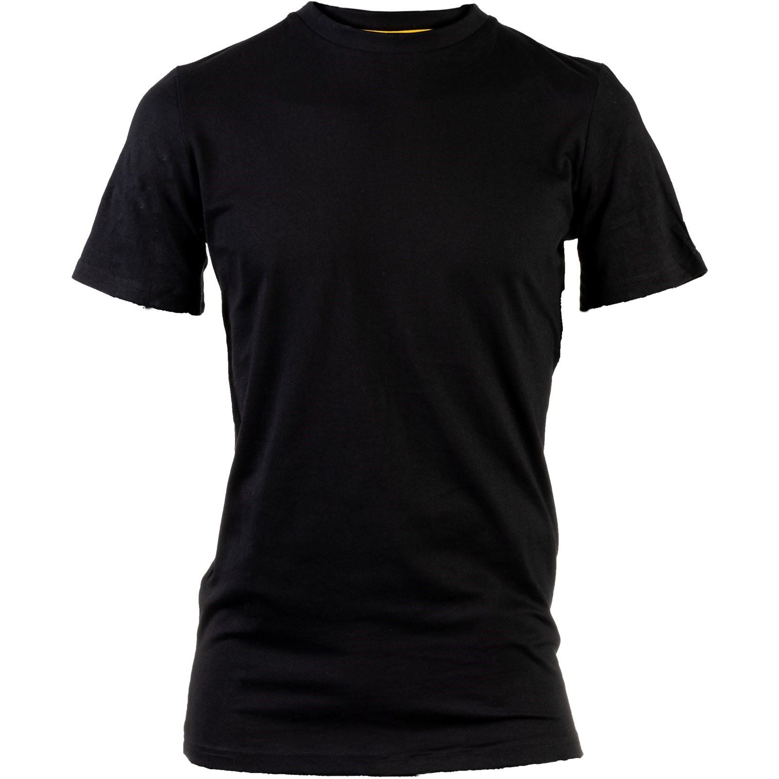 Caterpillar Essentials Short Sleeve Baumwoll Männer Schwarze Farbe Kurzarm-T-Shirts
