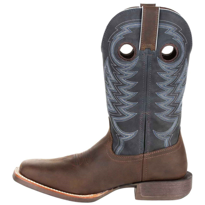 Durango Rebel Pro Herrenstiefel Aus Belgischem Braun/Denim Blauem Leder