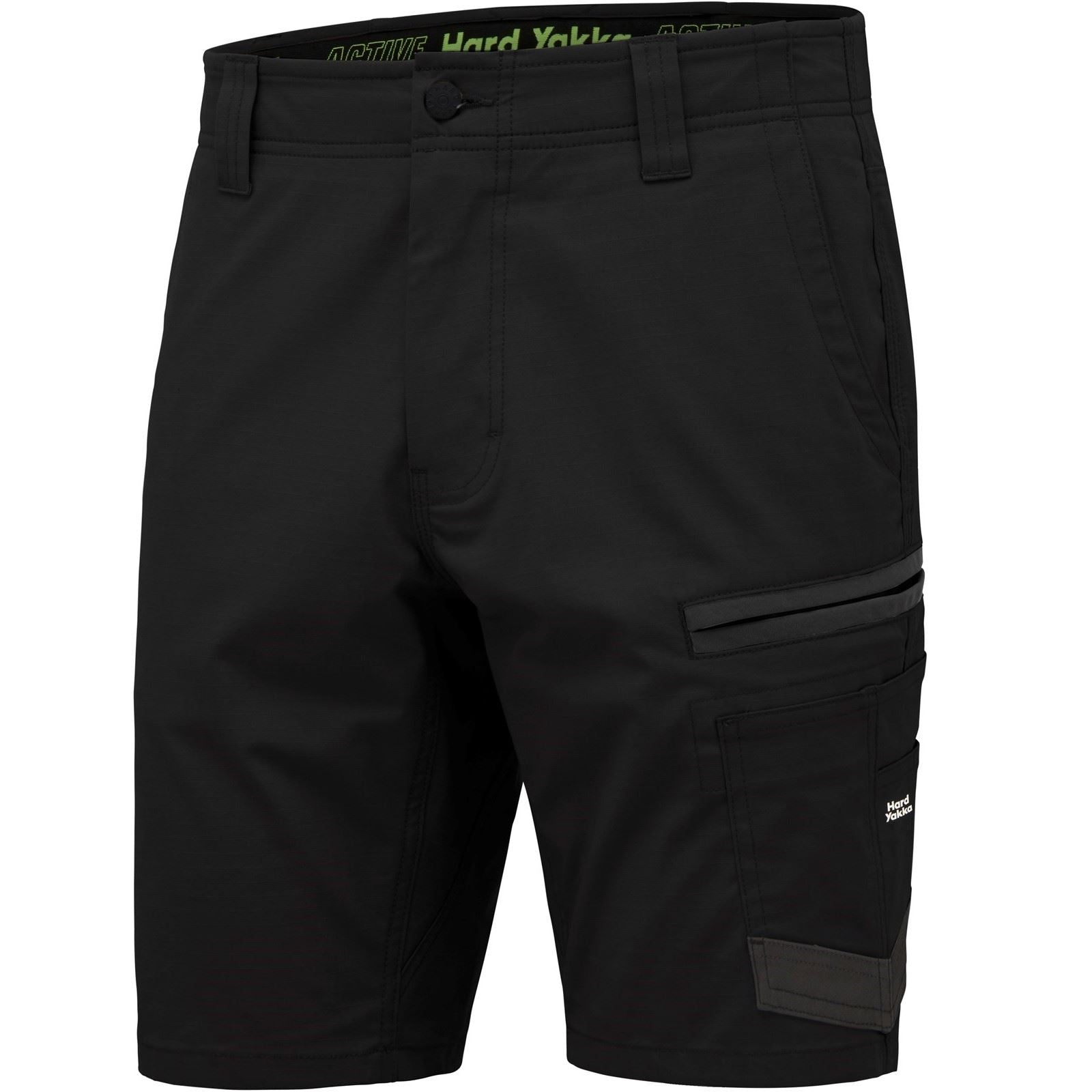 Hard Yakka Raptor Active Baumwoll Männer Schwarze Farbe Knie Lange Shorts