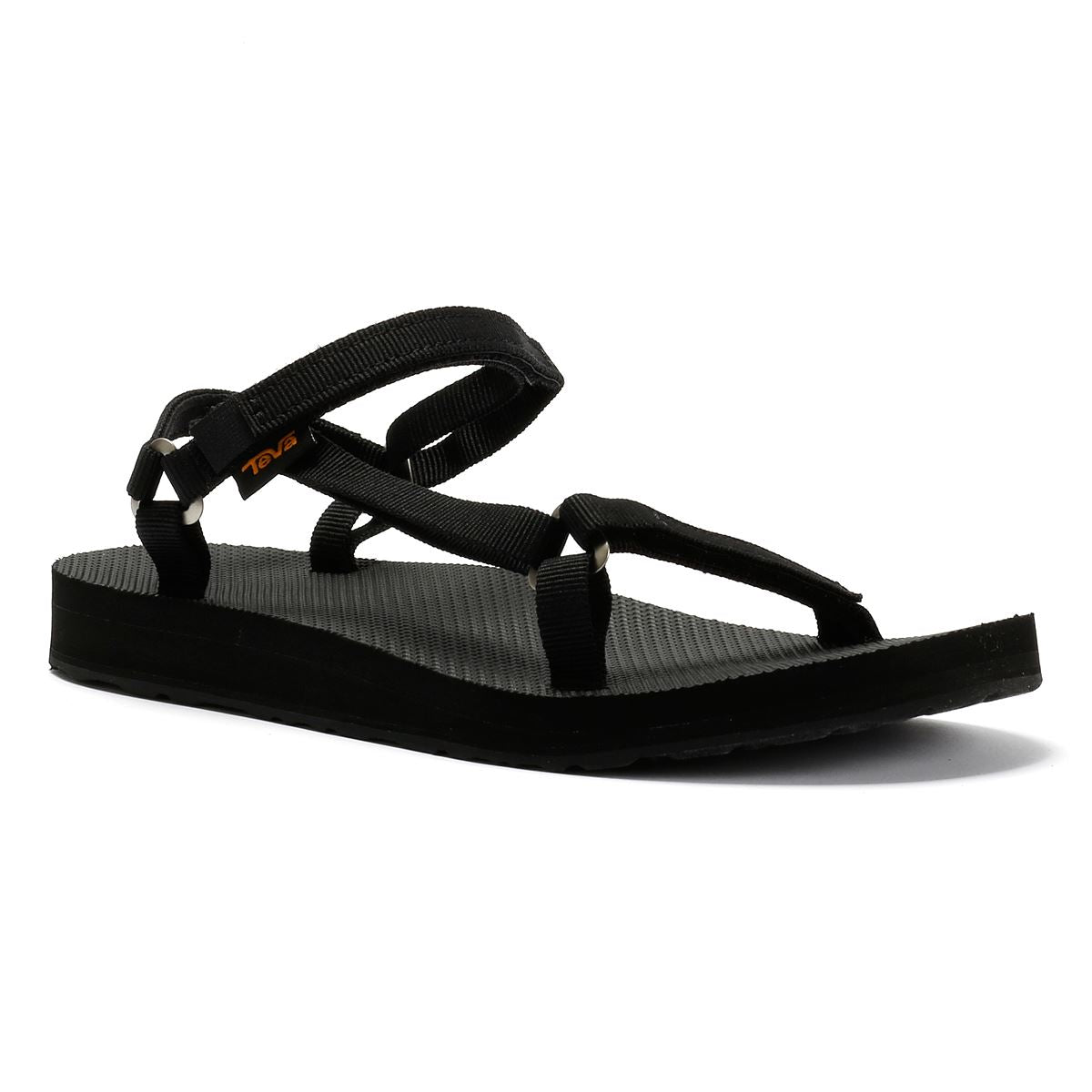 Teva Original Universal Slim Damen Schwarze Sandalen