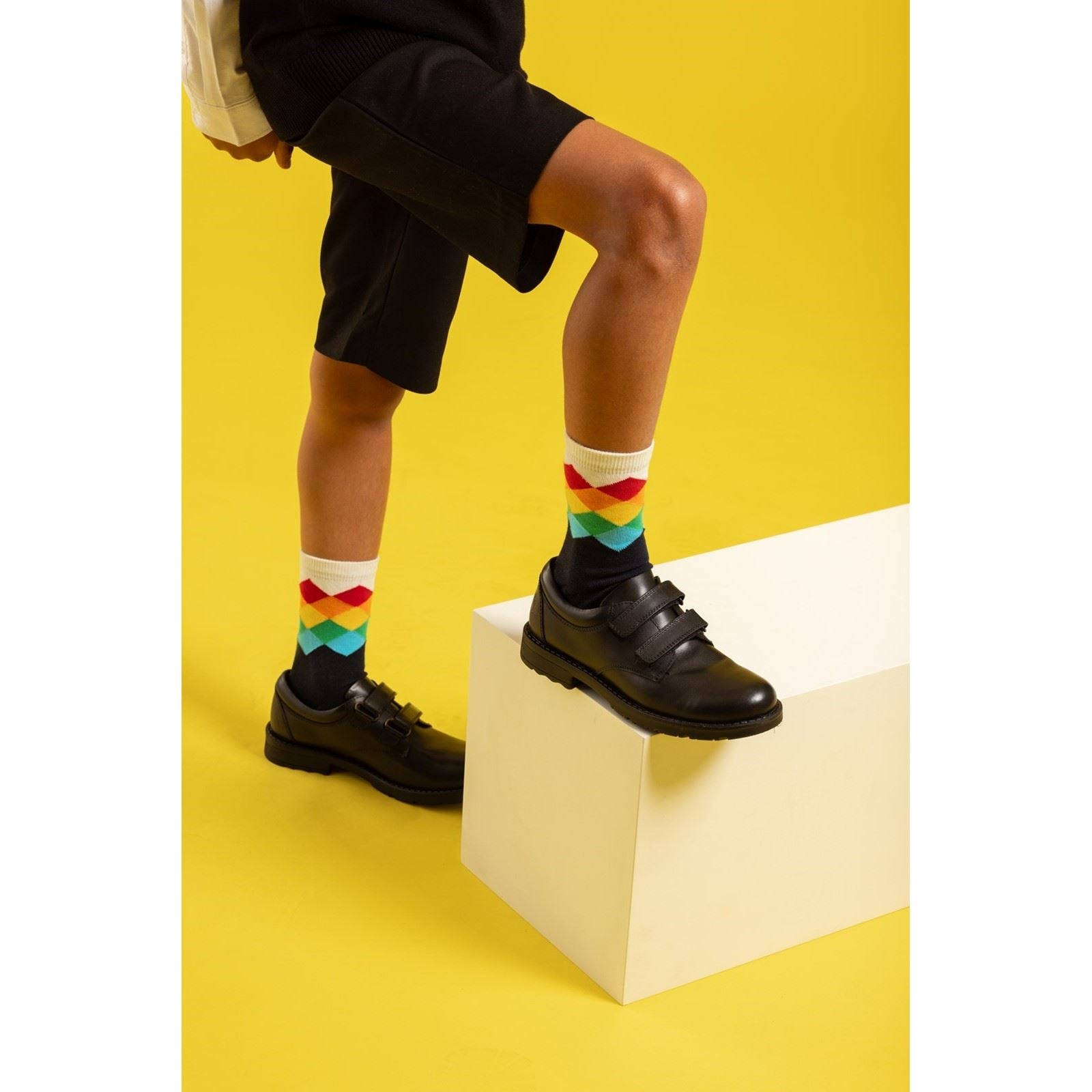 Hush Puppies Barry Junior Lederschuhe Für Jungen In Schwarz