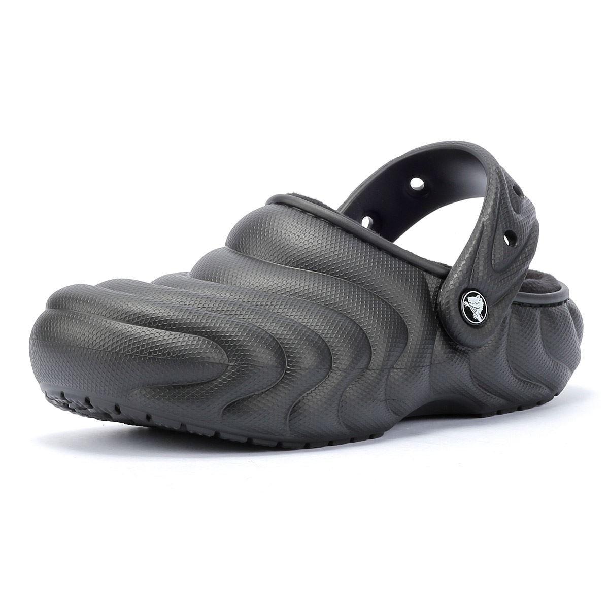 Crocs Classic Lined Overpuff Damen Schwarze Schuhe