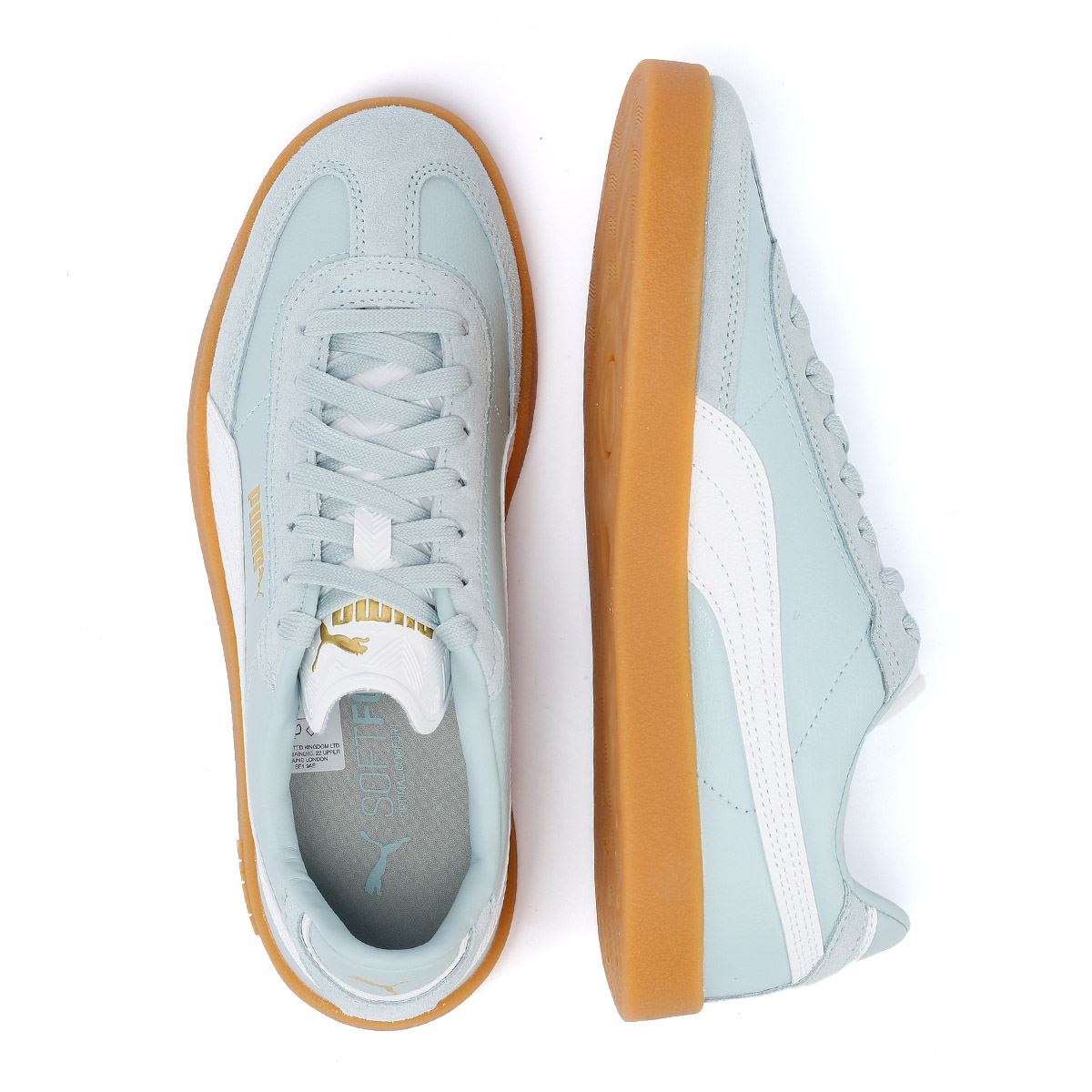 Puma Club II Era Damen Sneaker Aus Blauem/Weißem Wildleder