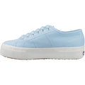 Superga 2740 PLATFORM Damen Sneakers Crystal Azul Aus Baumwolle