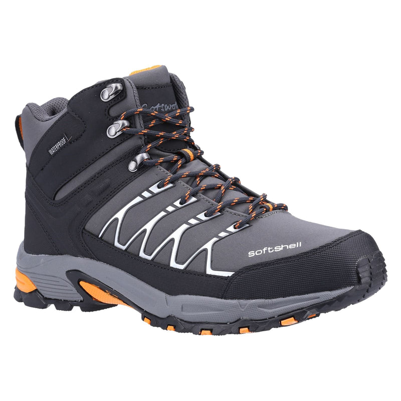 Cotswold Abbeydale Mid Herren-Wanderschuhe In Grau/Orange