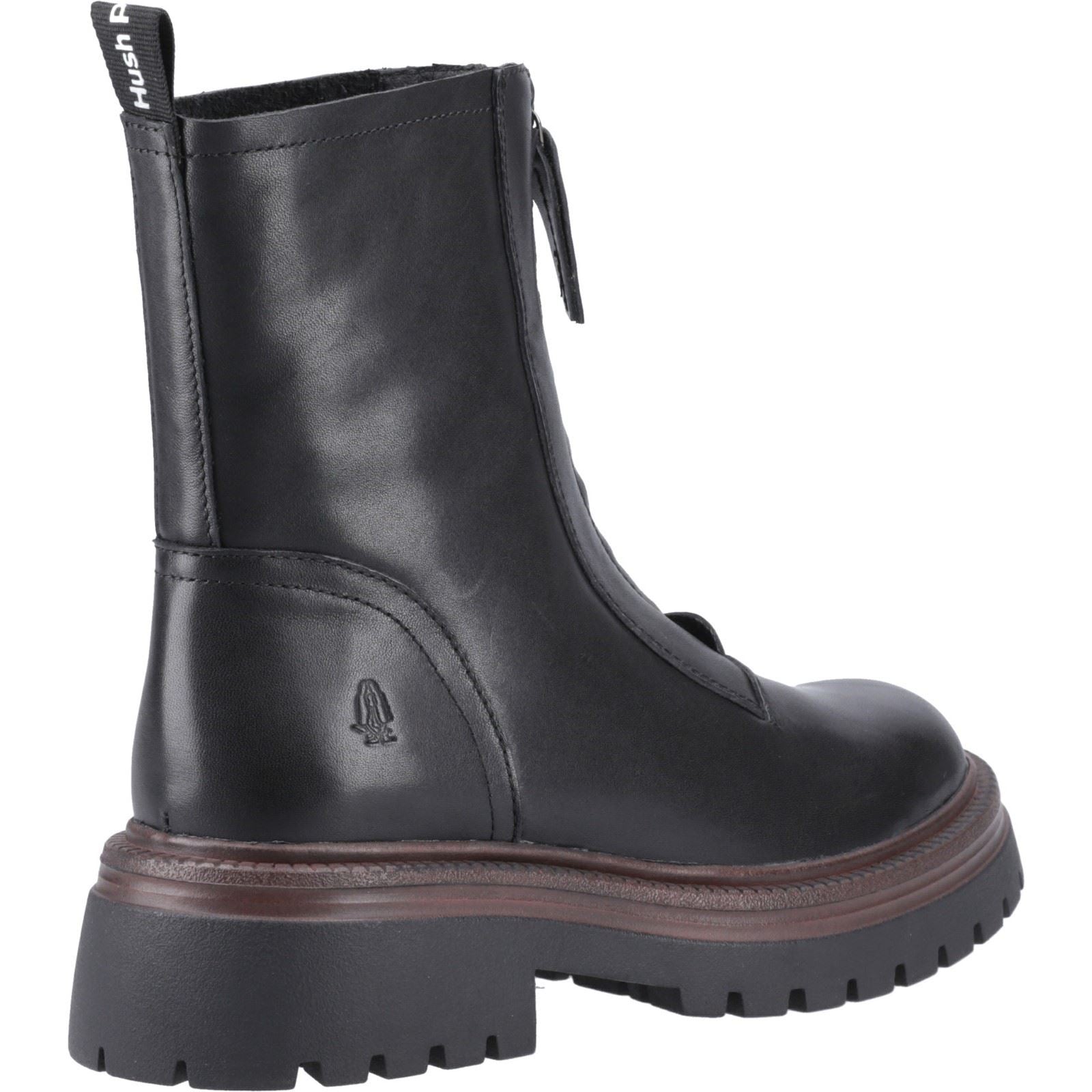 Hush Puppies Roxanna Damen Lederstiefel in Schwarz
