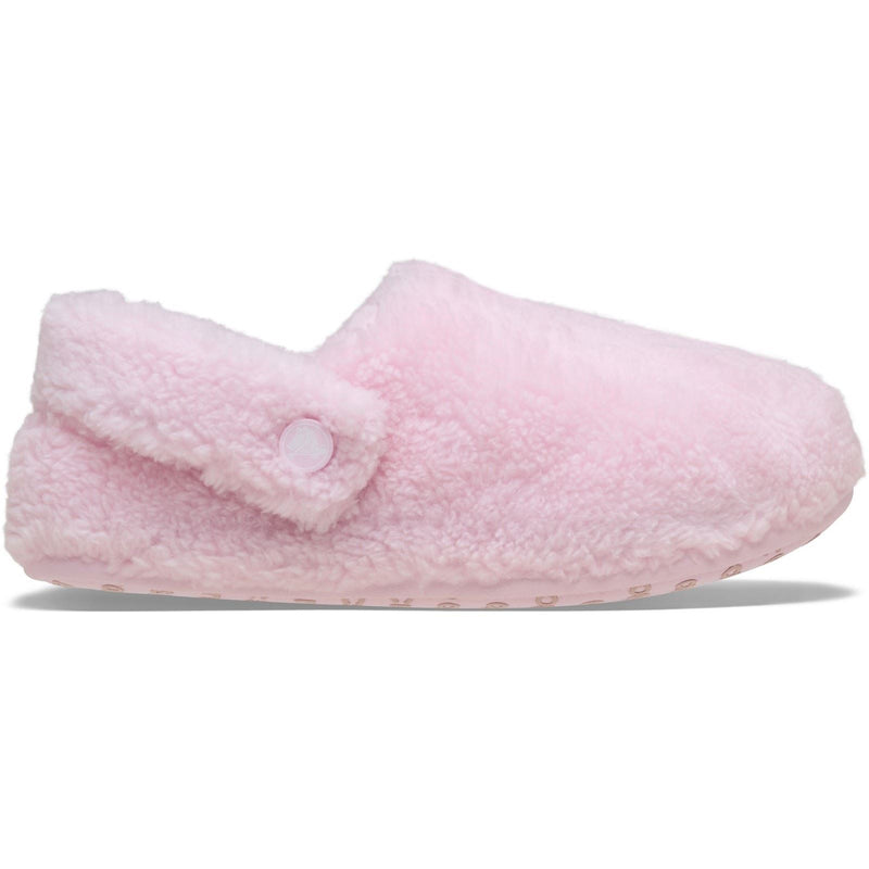 Crocs Classic Cozzzy Polyester Damen Pink Milch Hausschuhe
