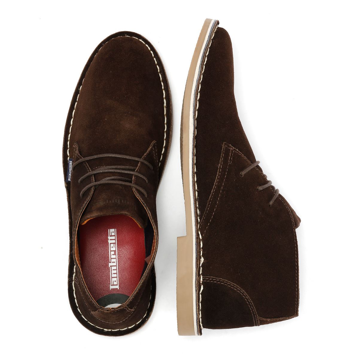 Lambretta Chiswick Wildleder Herren Braune Stiefel