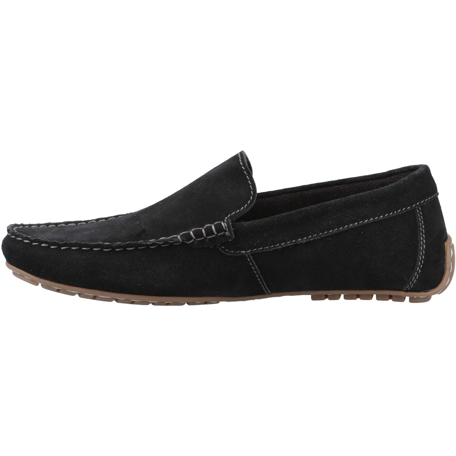 Hush Puppies Ralph Suede Herrenschwarze Lederslipper